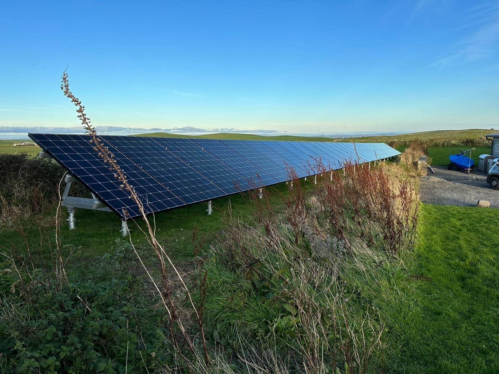 Ground mounted Solar PV for rural residence Stoneykirk