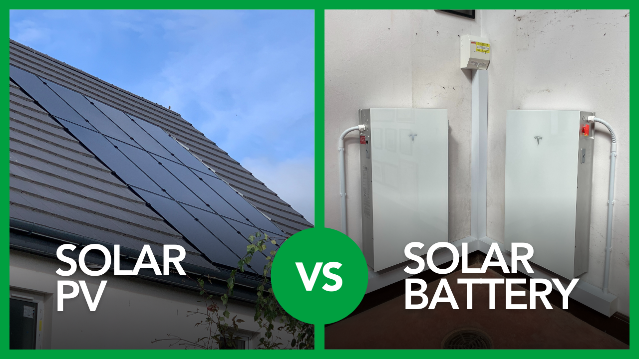 Solar PV vs Solar battery storage